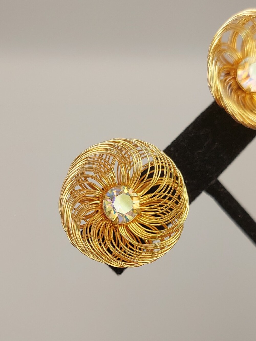 SARAH COVENTRY 1960 VTG Mid Century Mod Bud N Bloom Adjustable AB Clips - Picture 6 of 12